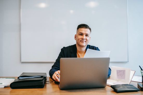 man on laptop