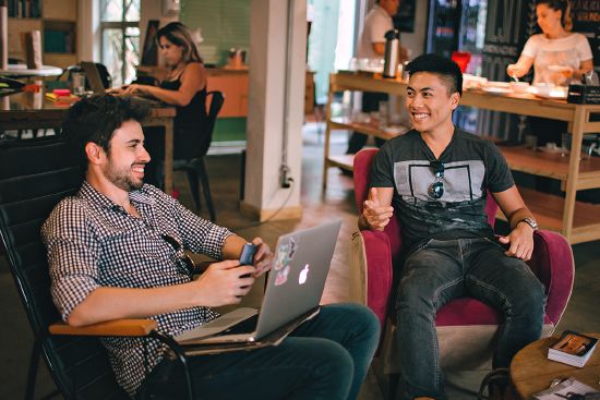 Men with laptop