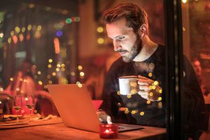 Man at laptop